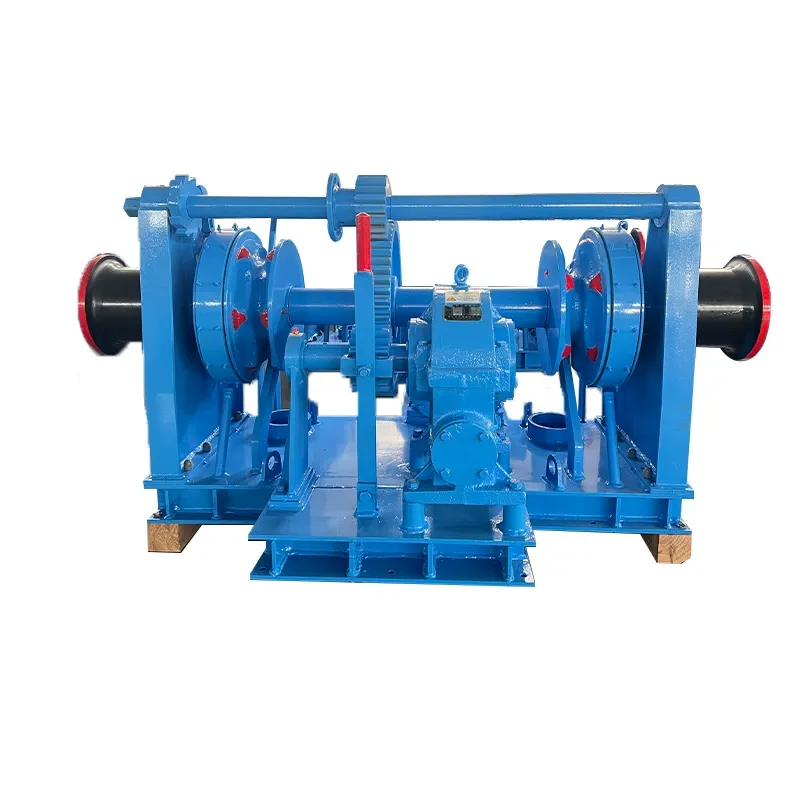 Electric Double Chain Wheel Anchor Winch with Steel Construction for Marine Use