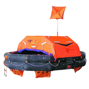Inflatable Marine Life Raft LR Series PVC Orange for Ship Rescue Safety