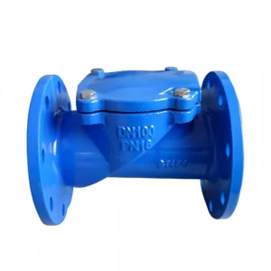 Ductile Iron Rubber Check Valve H44X-16Q Flanged Anti-Reverse Water Flow Industrial Plumbing