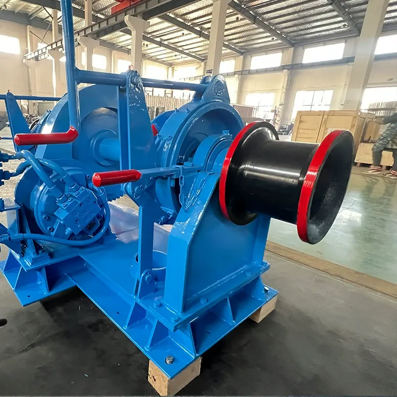 Hydraulic Double Chain Wheel Anchor Winch for Heavy‑Duty Marine Deck Use - Image 4